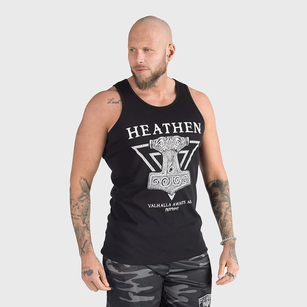Premium Tanktop, Heathen, Schwarz