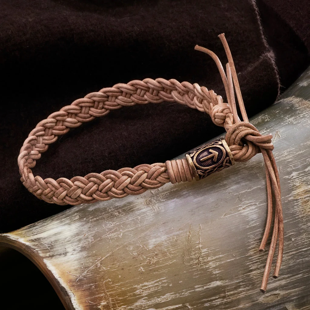 Lederarmband, Bronze Tyr