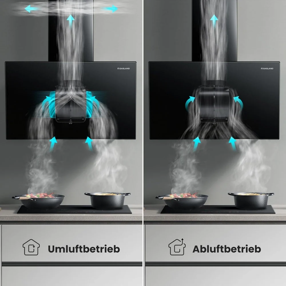 60 cm Kopffrei Dunstabzugshaube - 540 m³/h mit Boost-Funktion – Bild 6