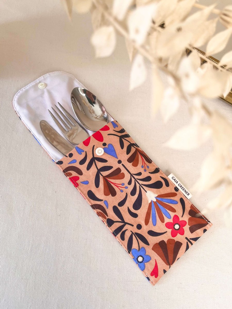 Pochette à couverts réutilisable et imperméable – Bild 2
