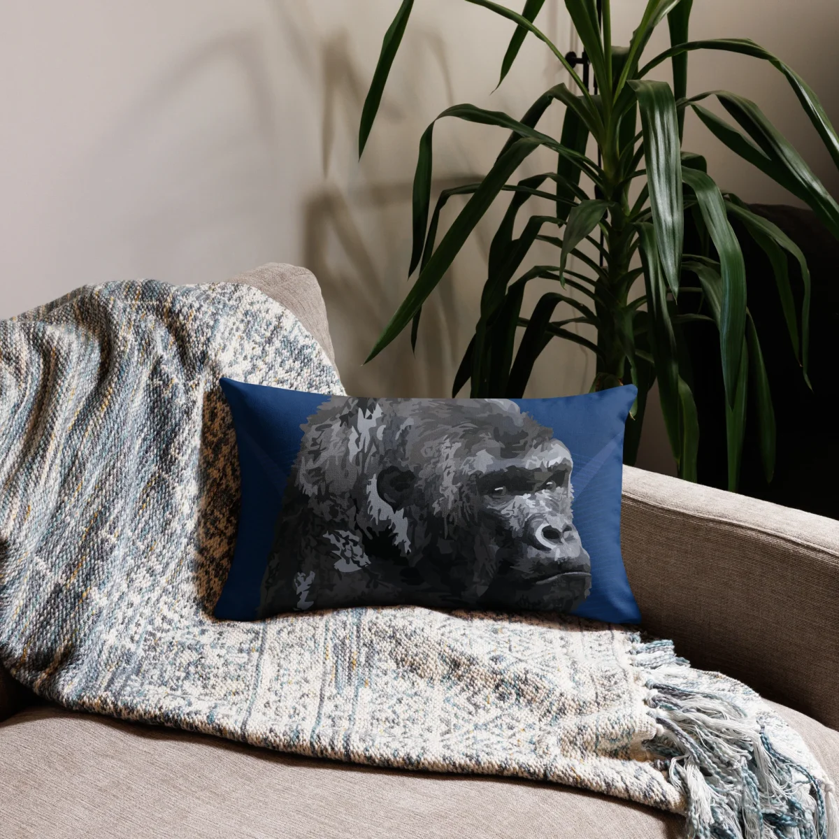 Premium Sofa Kissen Gorilla – Bild 7